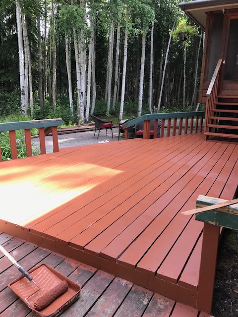 Upper deck complete. Only banisters left to finish.