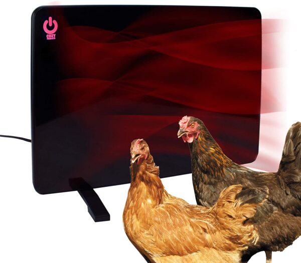 Cozy Products CL Cozy Safe Chicken Coop Heater 200 Watts Safer Than Brooder Lamps, One Size, Black