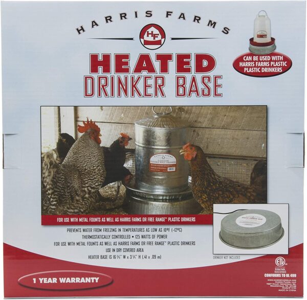 heated drinker base